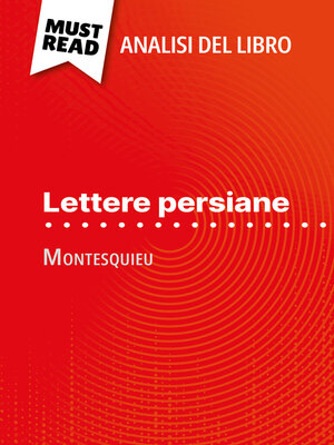 cover image of Lettere persiane di Montesquieu (Analisi del libro)